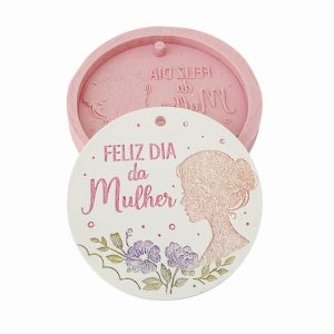 Molde em silicone - Feliz dia da mulher