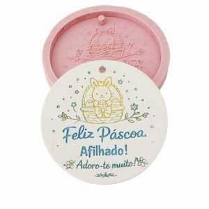 Molde em silicone - Feliz Páscoa Afilhado