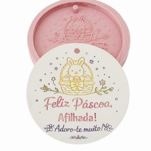 Molde em silicone - Feliz Páscoa Afilhada