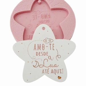 Molde em silicone - Amo-te desde a lua…