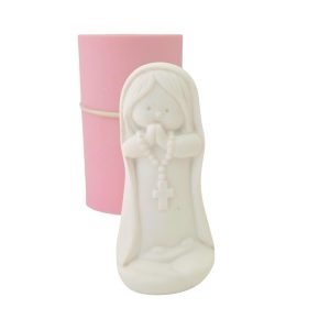 Molde em silicone - Menina a rezar--3D