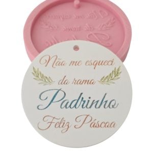 Molde em silicone - Padrinho- Não me esqueci do ramo