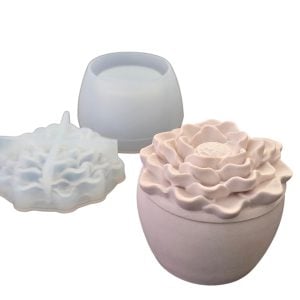 Molde em silicone, Porta Joias Camélia