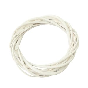 Grinalda de madeira - Branca (15cm)