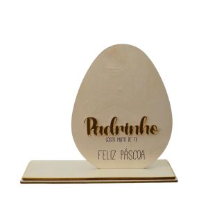 Ovo c/ base - Feliz Páscoa - Padrinho