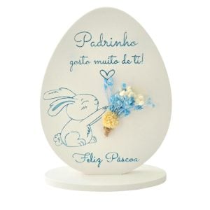 Molde em silicone -Ovo com base Feliz Páscoa Padrinho