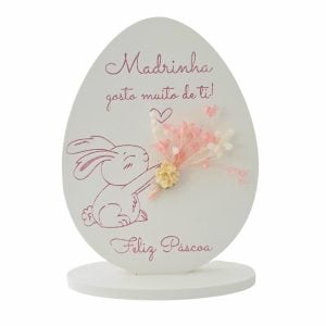 Molde em silicone -Ovo com base Feliz Páscoa Madrinha