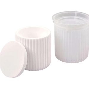 Molde em silicone, Copo riscado c/ tampa