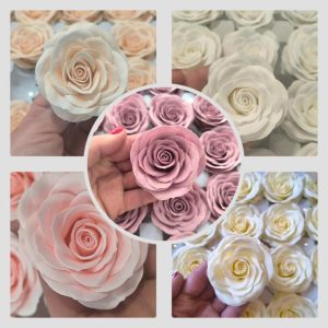 Flores em pétalas de sabão -"7 camadas"