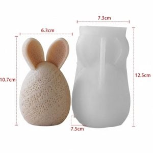 Molde em silicone, Ovo coelho trabalhado