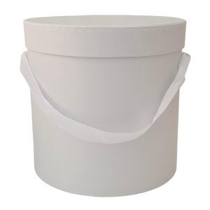 Caixa cartão redonda - Branca - 19,5x19cm